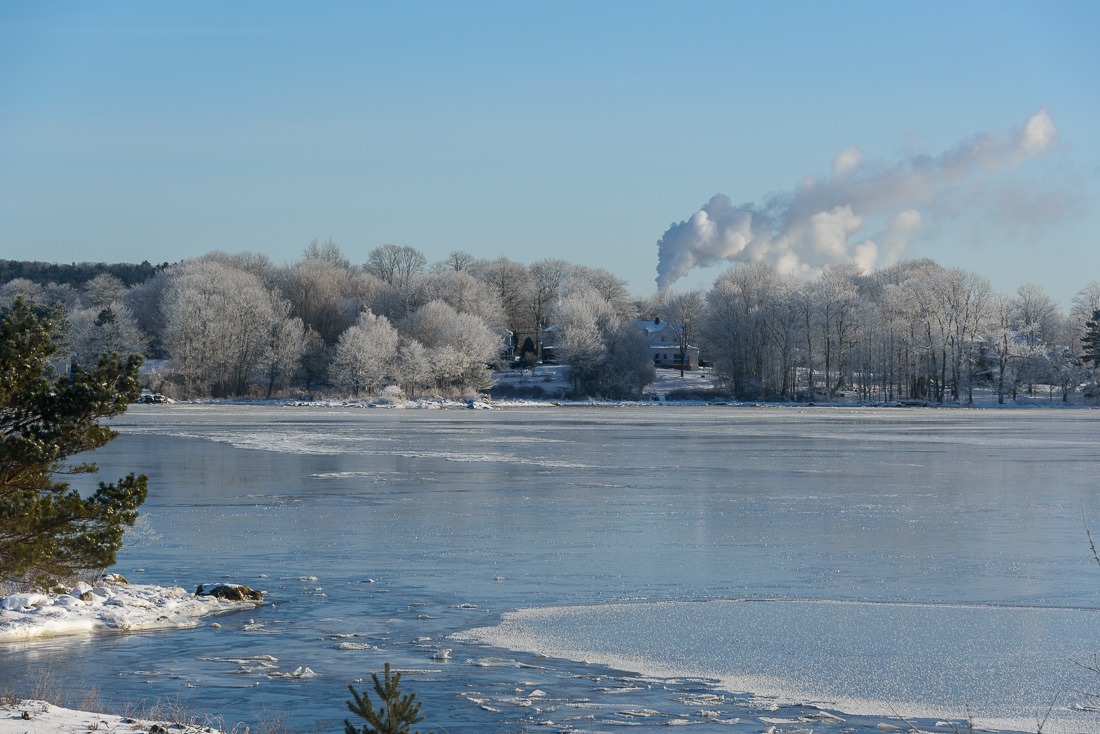 Hoarfrost over the Mersey Hoarfrost over the Mersey