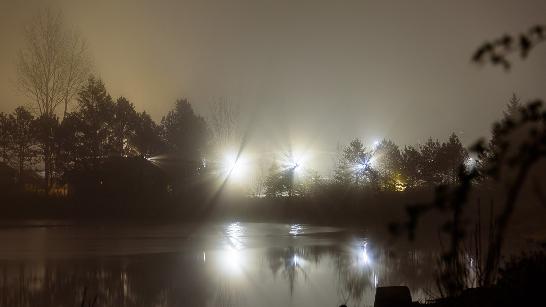 Light play in the mist Light play in the mist