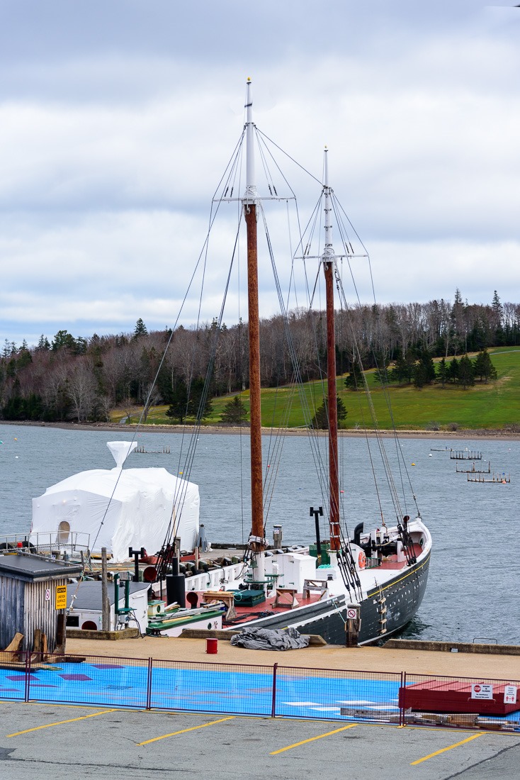 Bluenose II tied up Bluenose II tied up