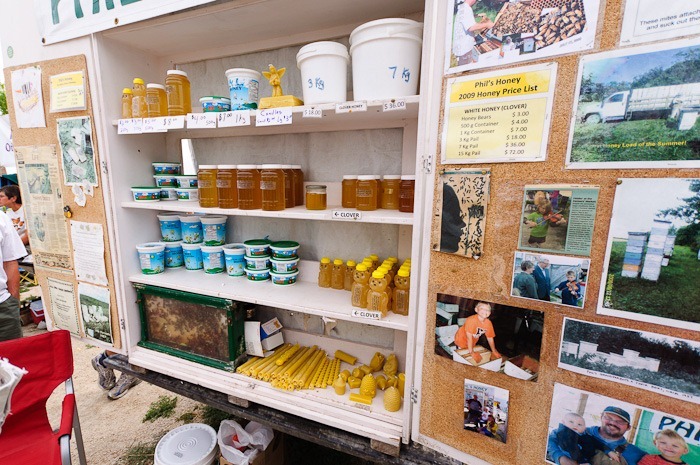 Selling honey Selling honey