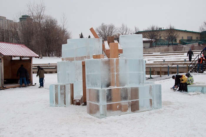 Icy Hot warming hut Icy Hot warming hut