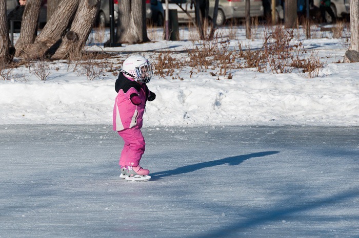 Putting her best foot forward Putting her best foot forward