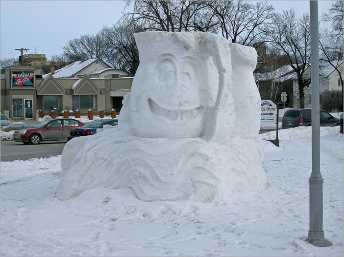 Snow sculpture Snow sculpture