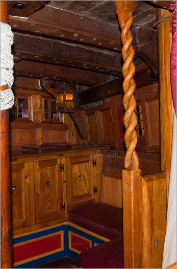 The captain’s cabin on the Nonsuch The captain’s cabin on the Nonsuch