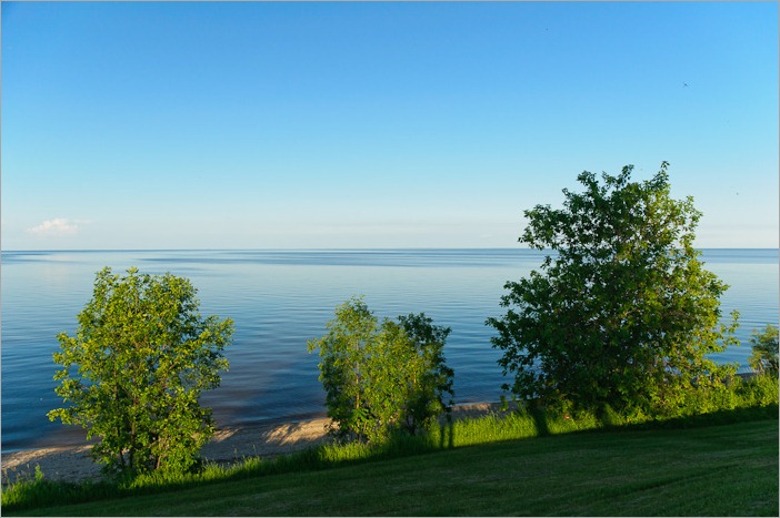 Arriving at Lake Winnipeg Arriving at Lake Winnipeg