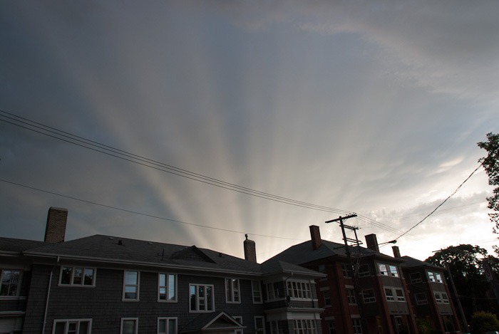 A partial rainbow, or…