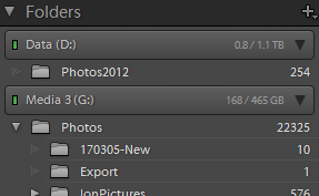 Lightroom accesses multiple drives Lightroom accesses multiple drives